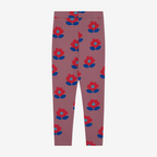Purple flower leggings