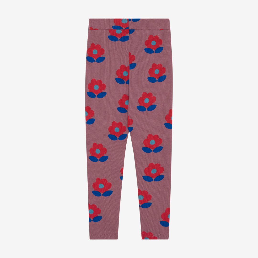 Purple flower leggings