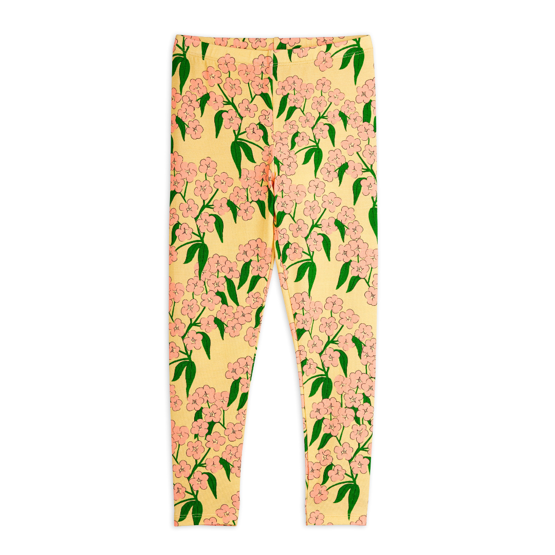 Children's leggings printed alpine flowers