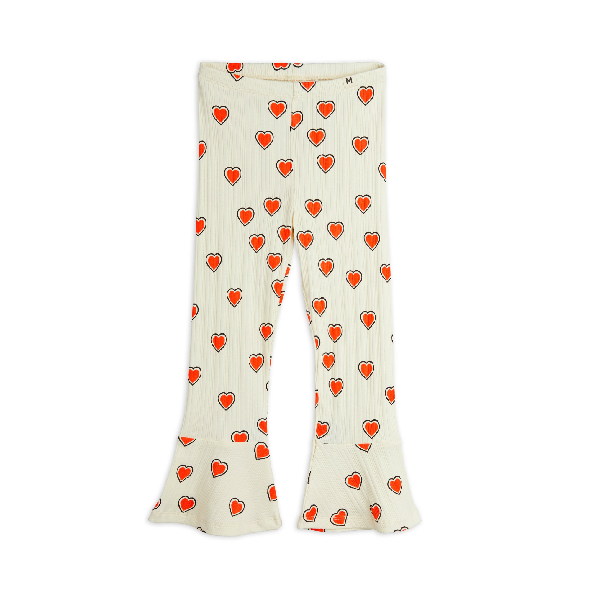 Pantalon blanc Flare coeur
