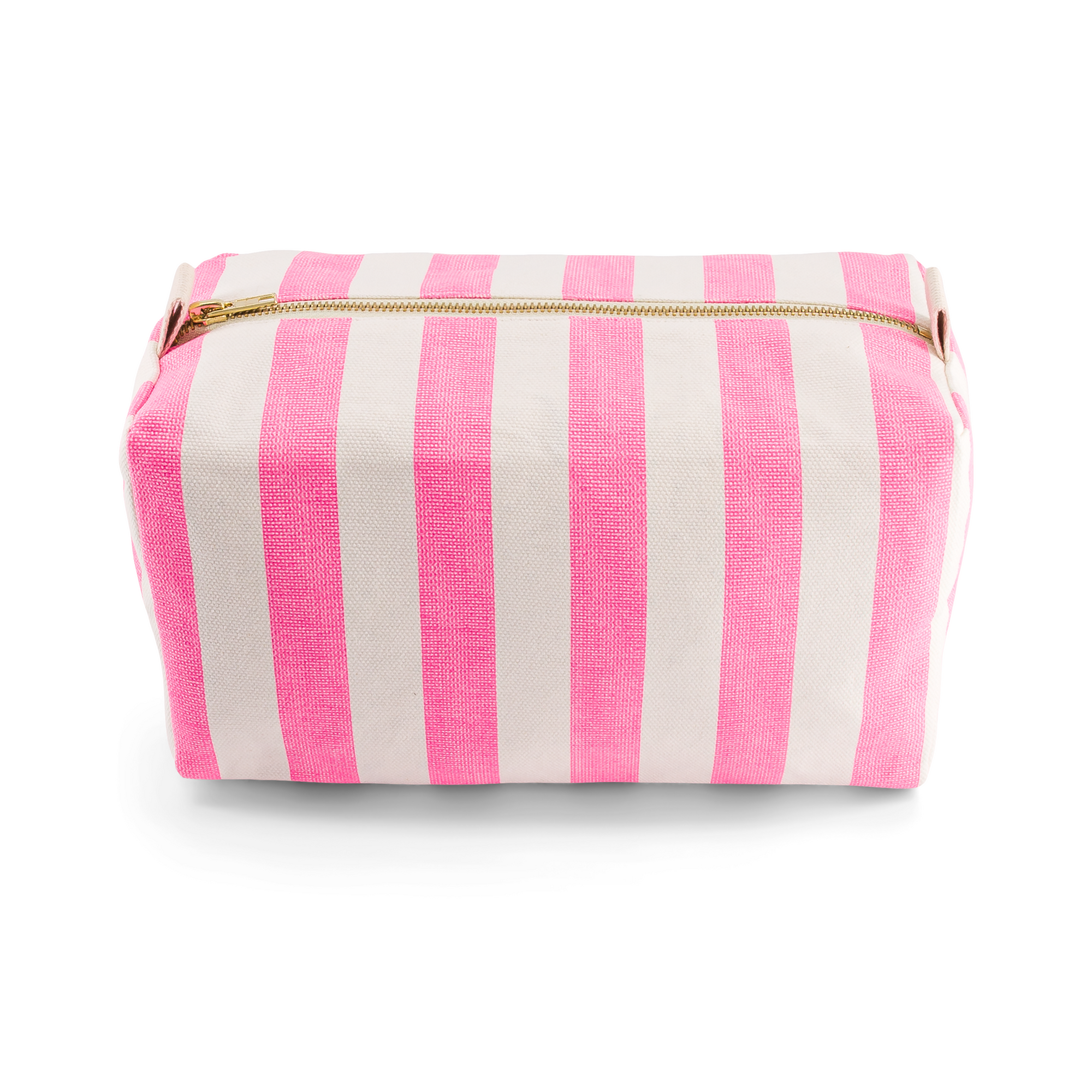 Vic Toiletry Pouch – Neon Pink Stripes