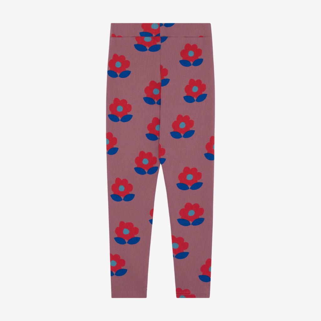 Purple flower leggings