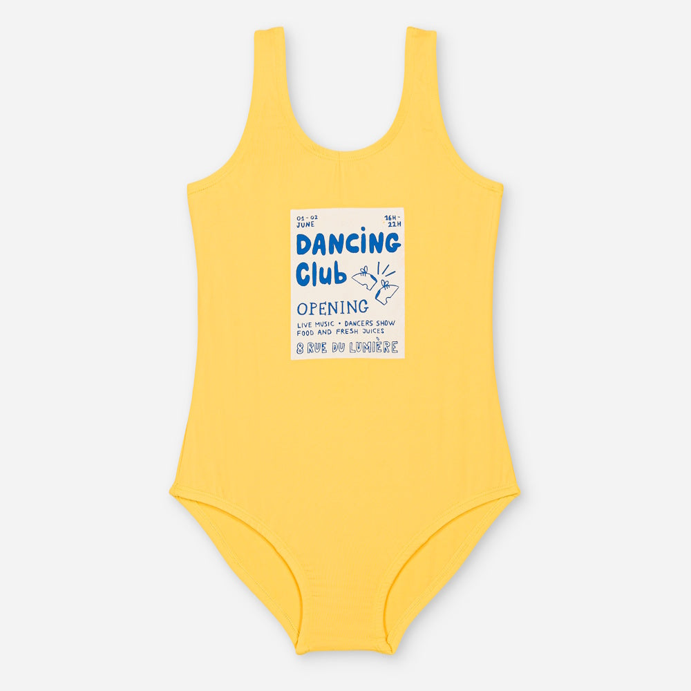 Hailey Shiny Yellow Swimsuit