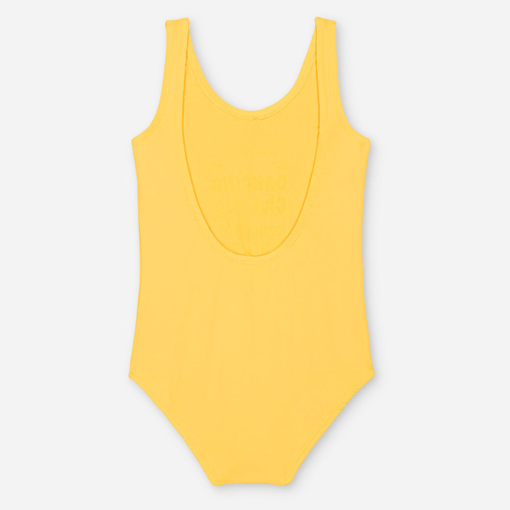 Hailey Shiny Yellow Swimsuit