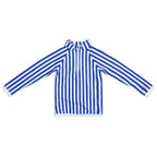 vetements durables enfant juillet juillet T-shirt UV Saline Rashguard rayé bleu et blanc