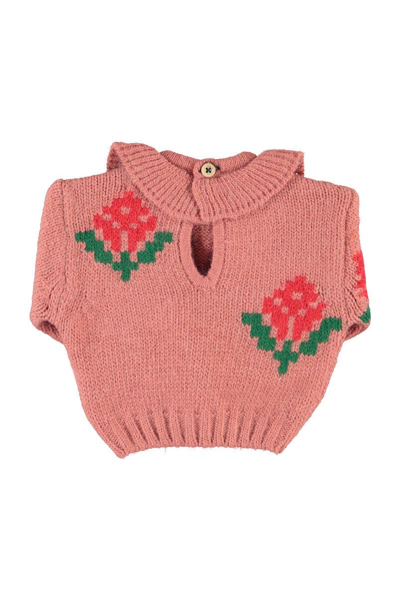 Pull Jacquard Bébé Rose