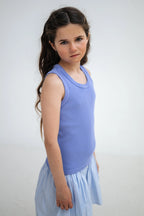 Oxford Striped Button-Down Skirt