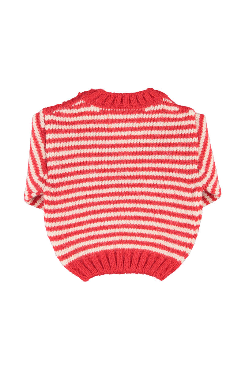 Pull Bébé Écru Rayures Piupiuchick – vue 3