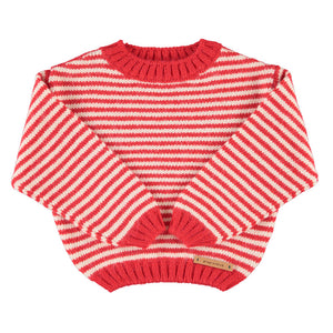Pull Écru Rayures