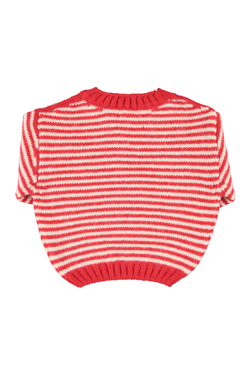 Pull Écru Rayures Piupiuchick pour enfant – vue 4