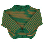 Pull Vert Rayures Vertes Piupiuchick pour enfant