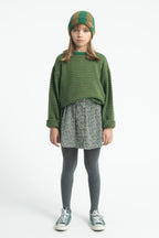 Pull Vert Rayures Vertes Piupiuchick pour enfant – vue 2