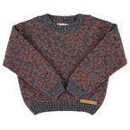 Pull Gris Léopard