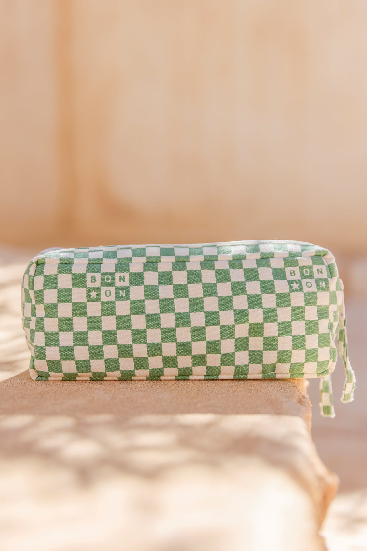 Trousse Bonton Damier vert