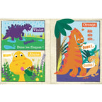 fabric baby book dinosaurs