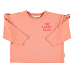 T-shirt Manches Longues Rose Motif Pomme