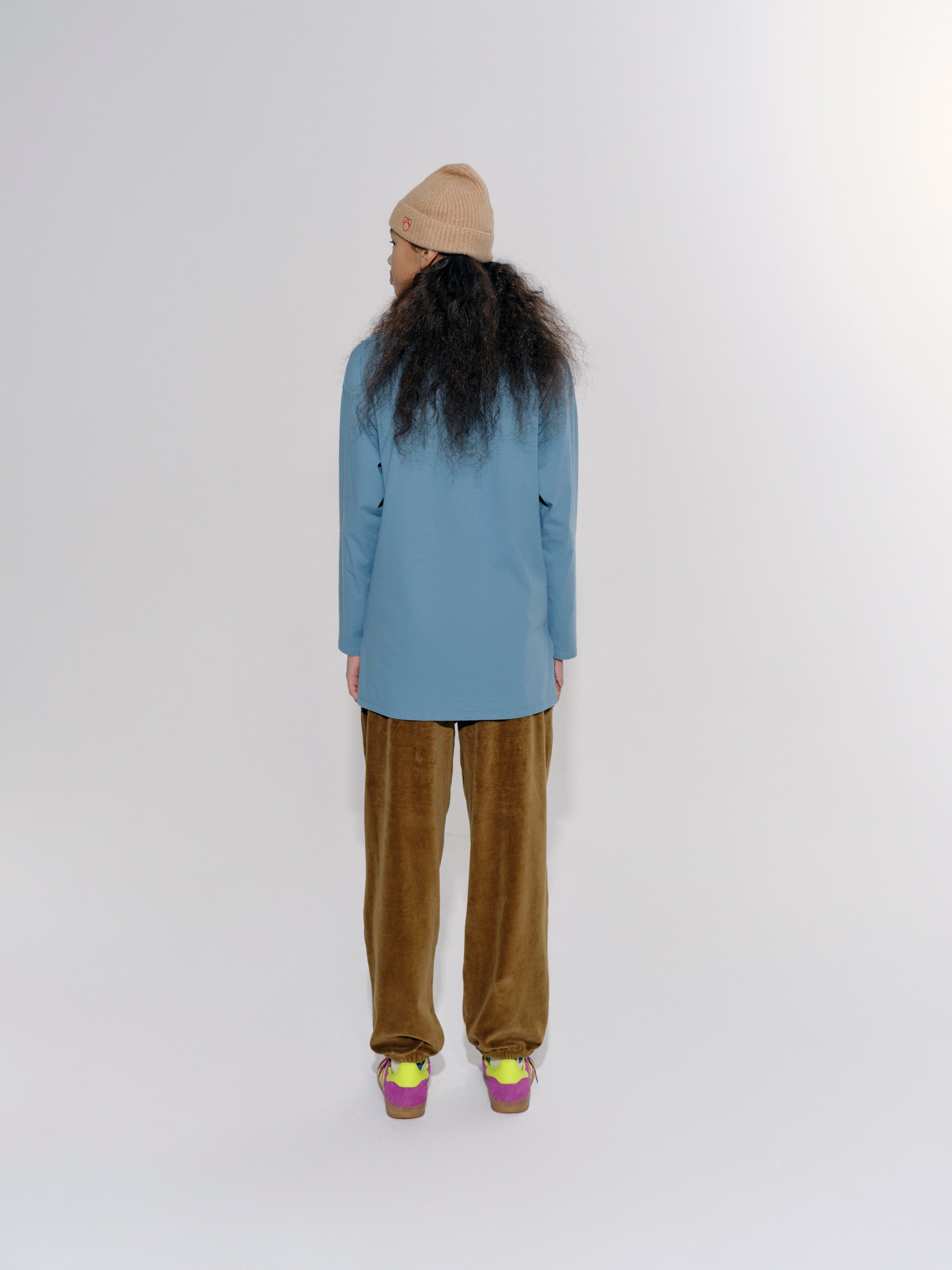 T-shirt longues manches Bleu