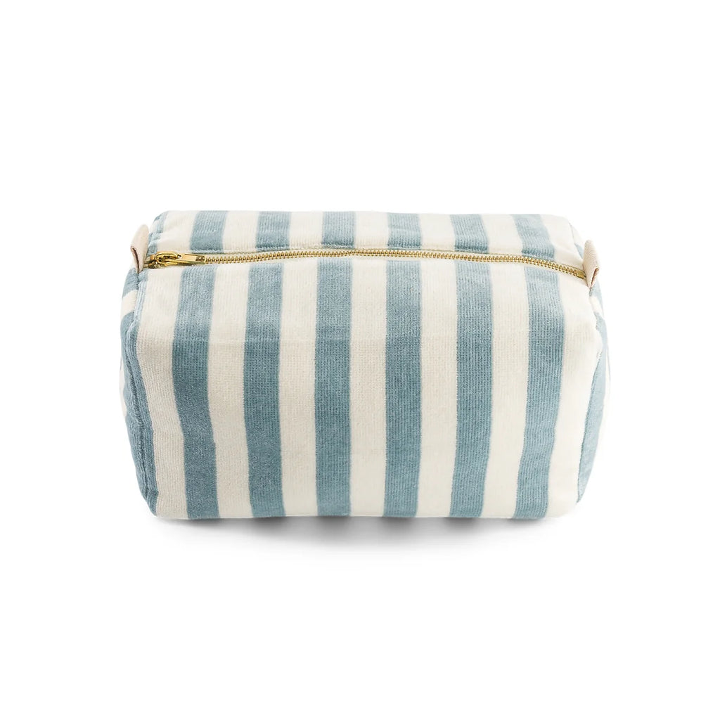 Vic Wash Bag – Light pink Stripes terry