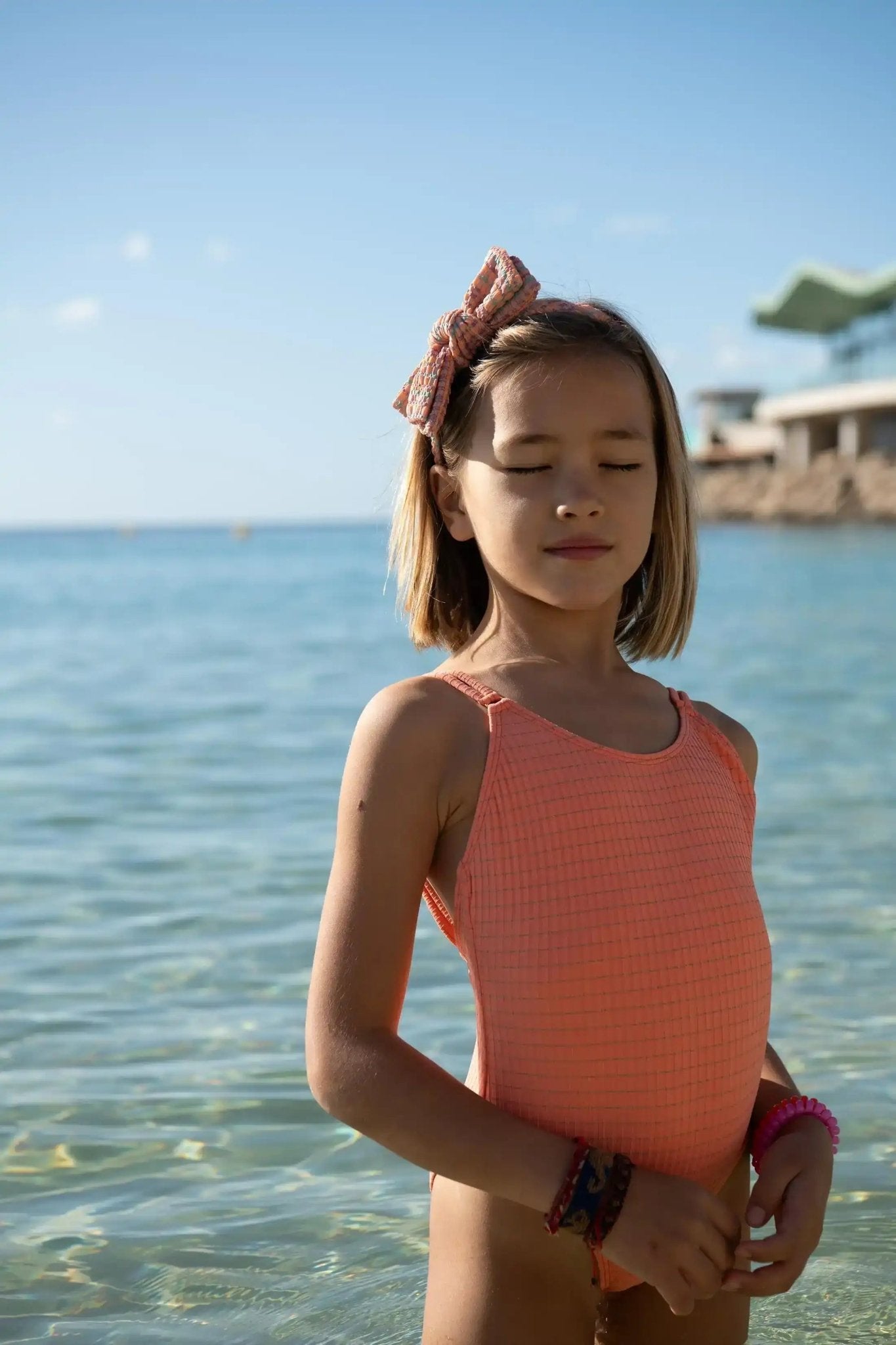 Calypso 1P Neon Coral Swimsuit