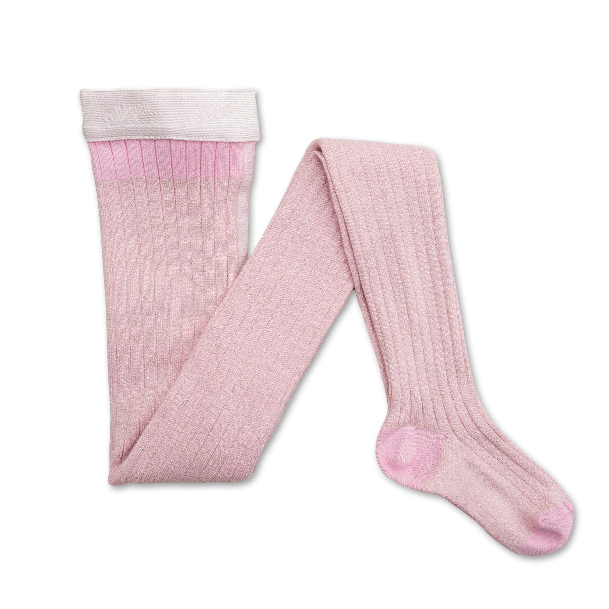 The Amélie glitter ribbed tights