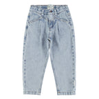 Jean mom fit bleu délavé