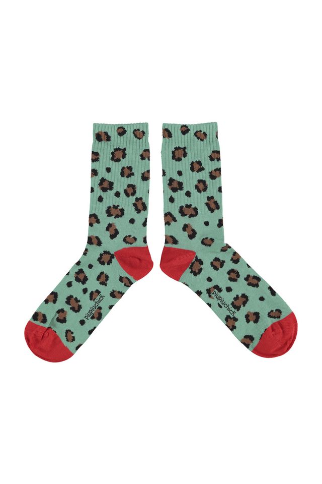 Chaussettes Vertes Motif Animal Piupiuchick pour enfant
