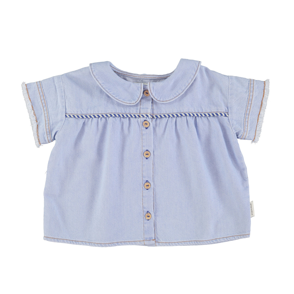 Light blue jeans blouse