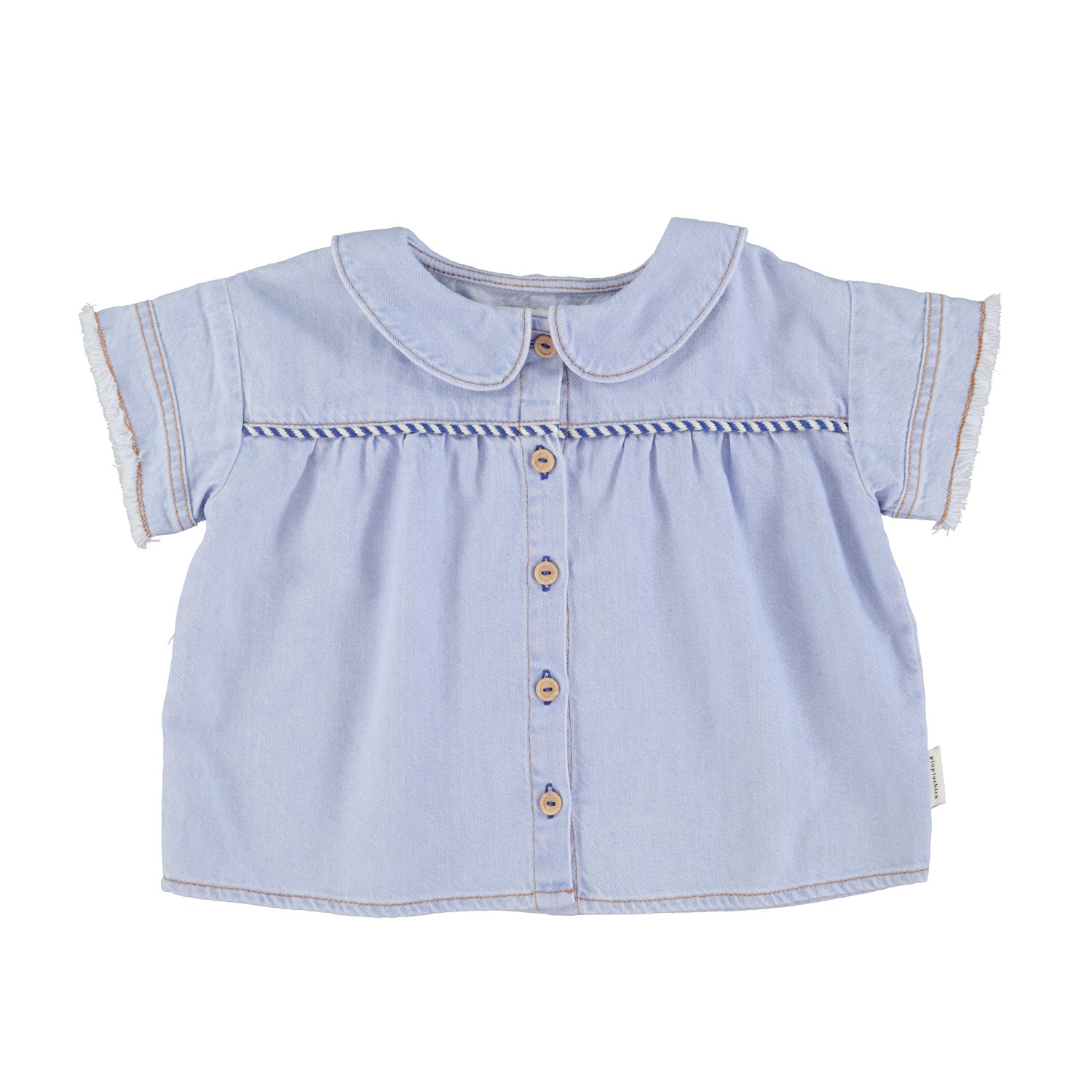 Light blue jeans blouse