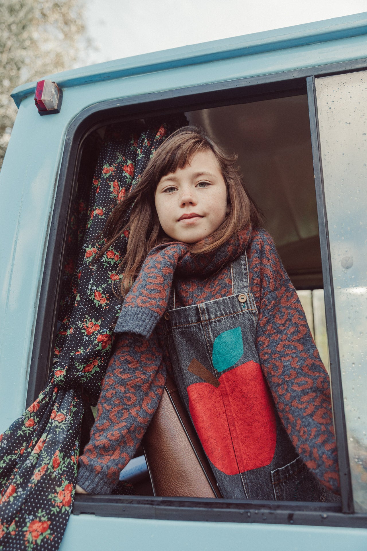 Pull Gris Léopard