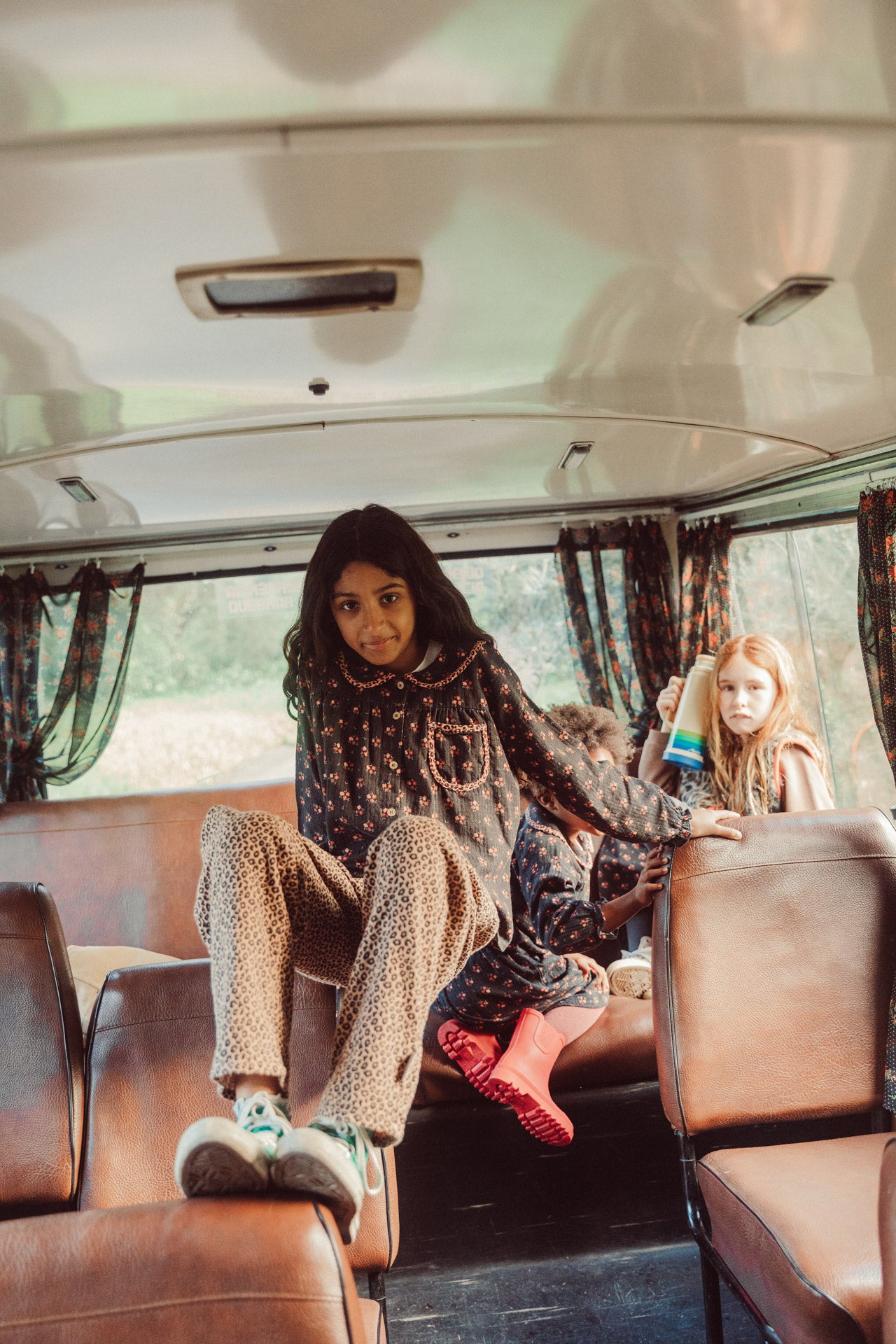 Brown Animal Print Trousers
