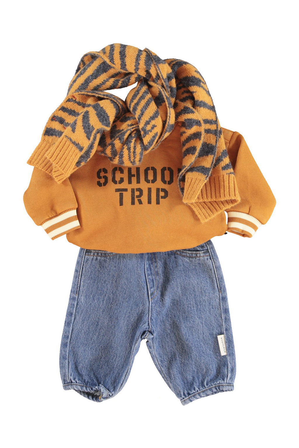 Jeans bleu Bébé Piupiuchick – vue 2