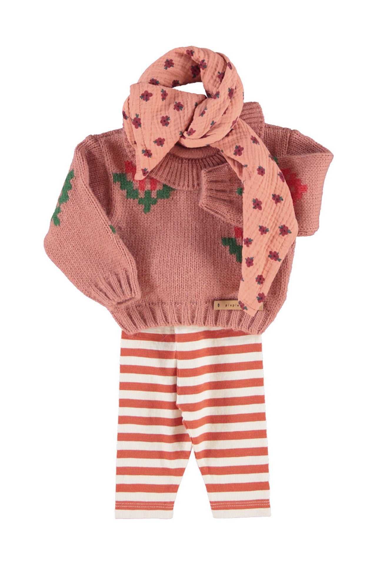 Pull Jacquard Bébé Rose