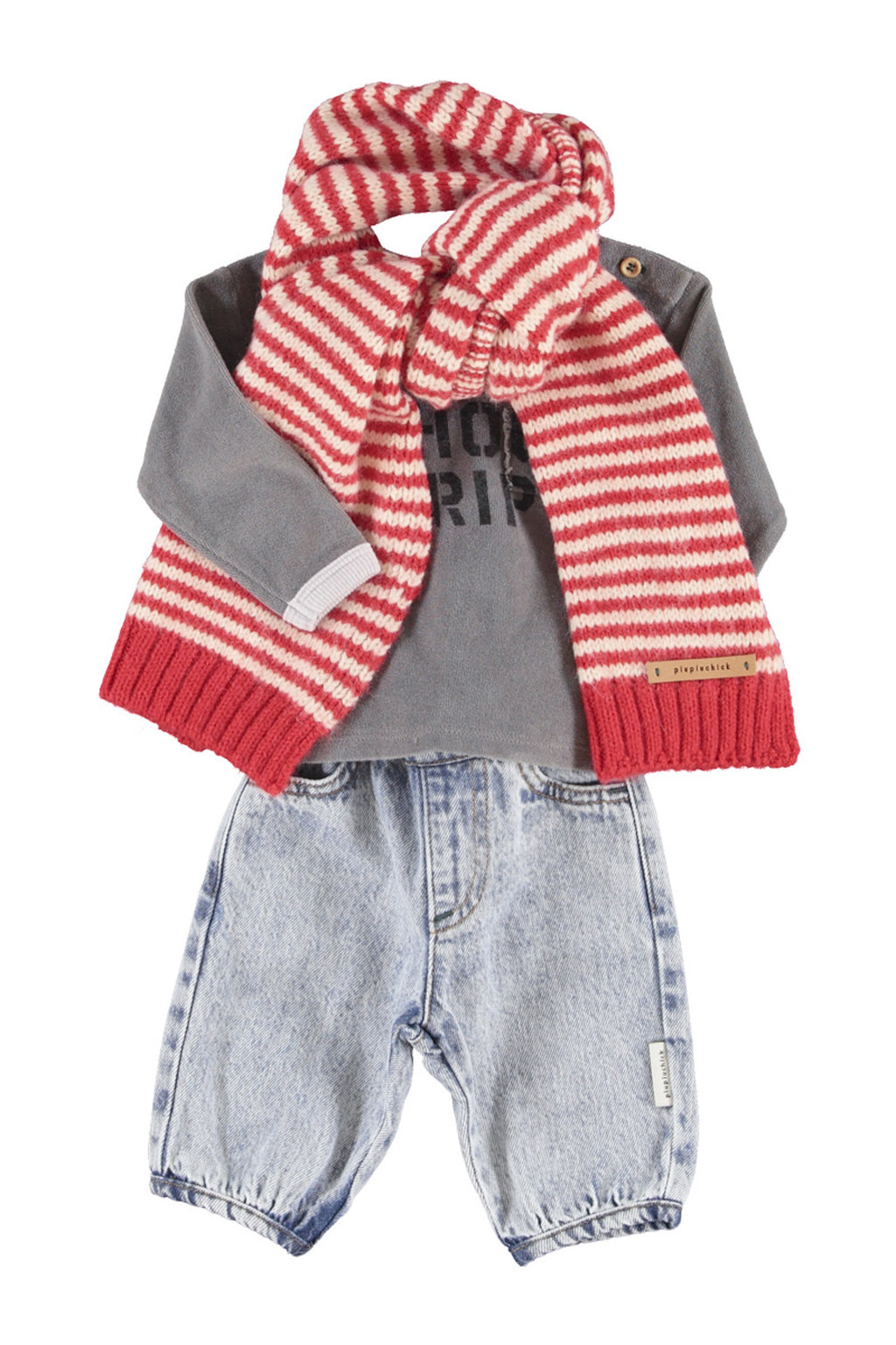 Jeans Bleu Bébé Piupiuchick – vue 2