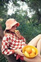 accessoires durables enfants piupiuchick chapeau corail lips