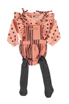 Rose -to -flap -stars sweatshirt with black stars