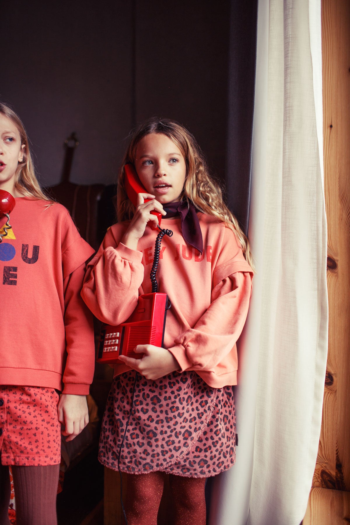 Rose sweatshirt with "Hey Jude" print
