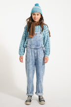 Bleast in faded blue denim
