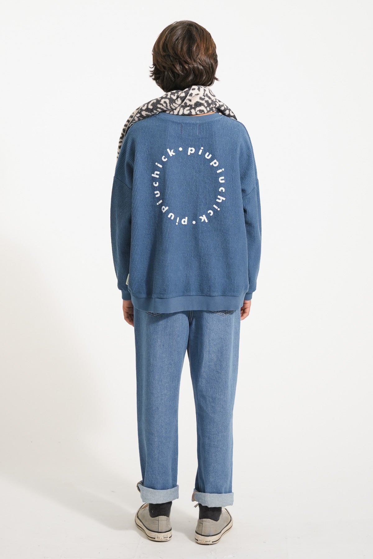 Unisex blue denim jeans 