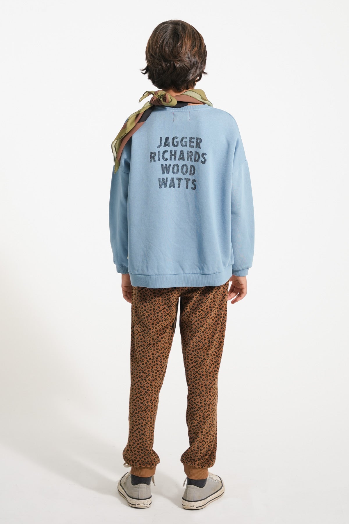 Blue sweatshirt "Rock Stars" print