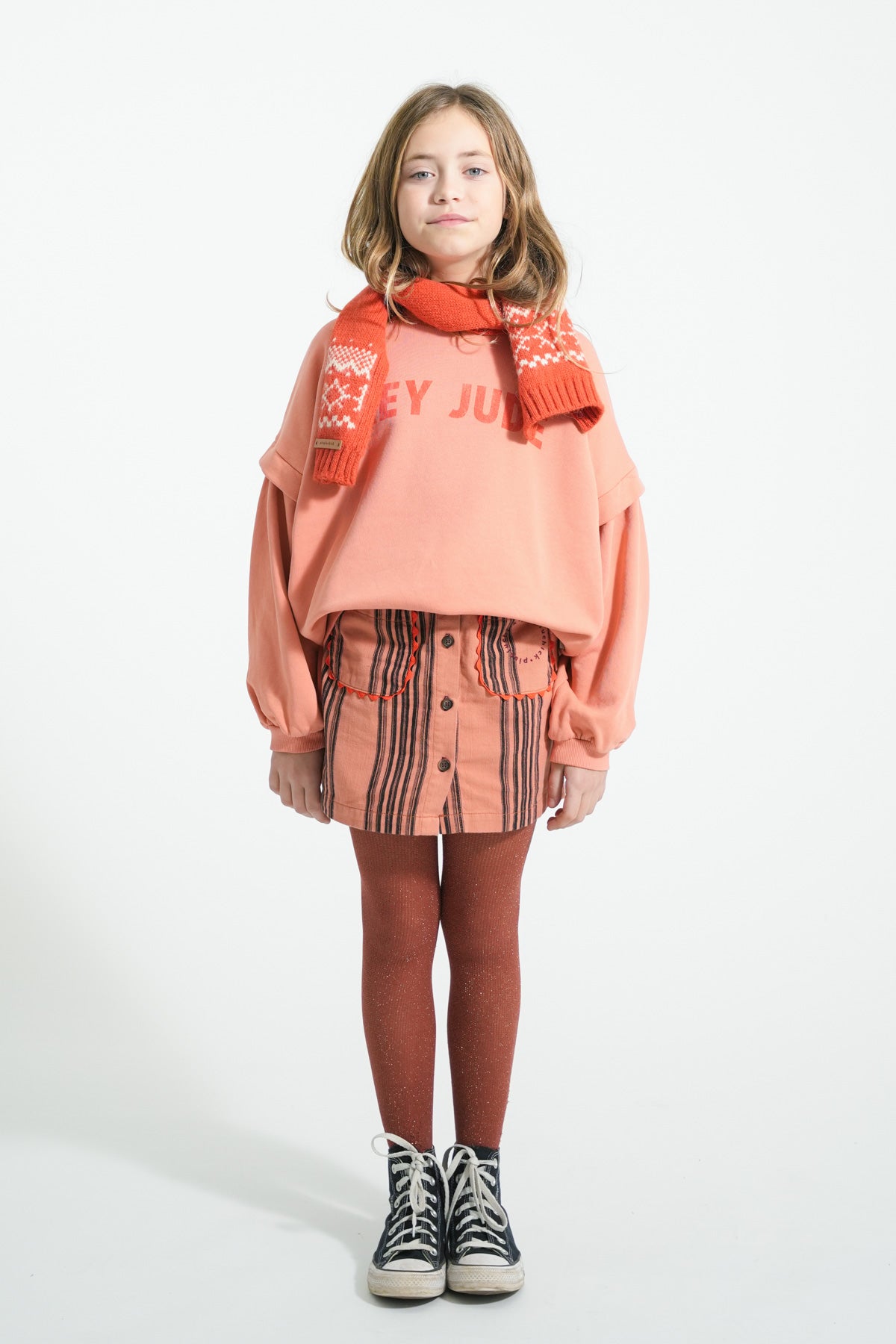 Rose sweatshirt with "Hey Jude" print