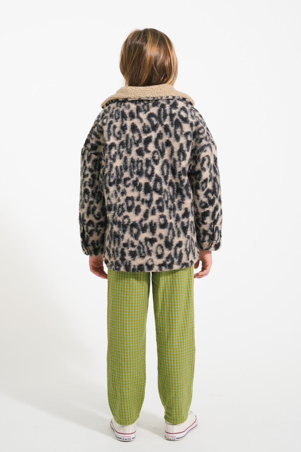Animal print crop jacket