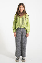 Zebra gray flare pants