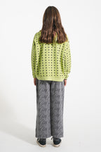 Zebra gray flare pants
