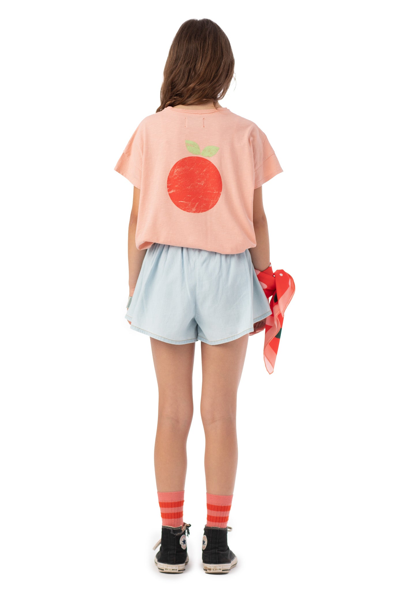 T-shirt rose "stay fresh" vetements durables enfants piupiuchick 