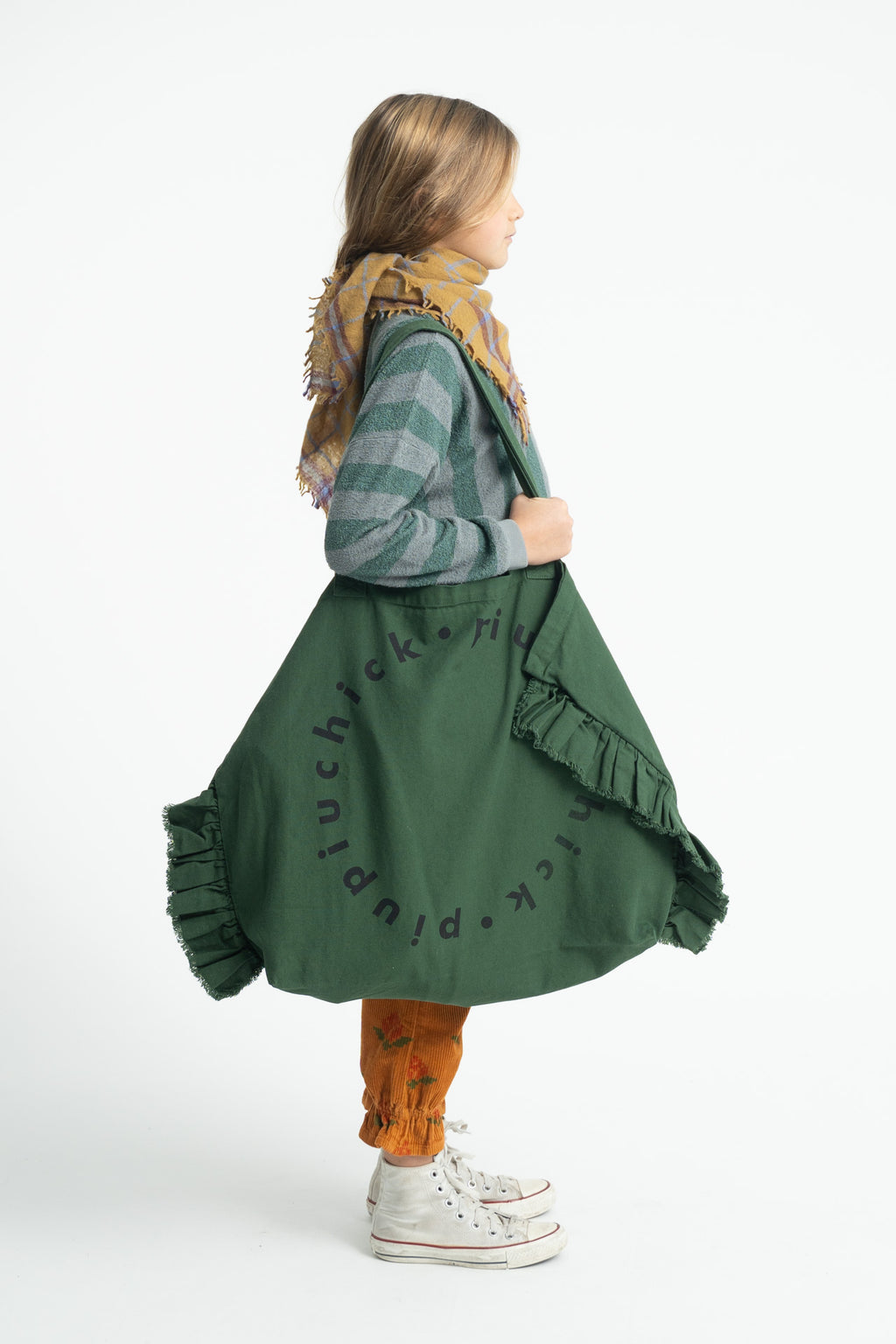 Grey Green Stripe Sweatshirt