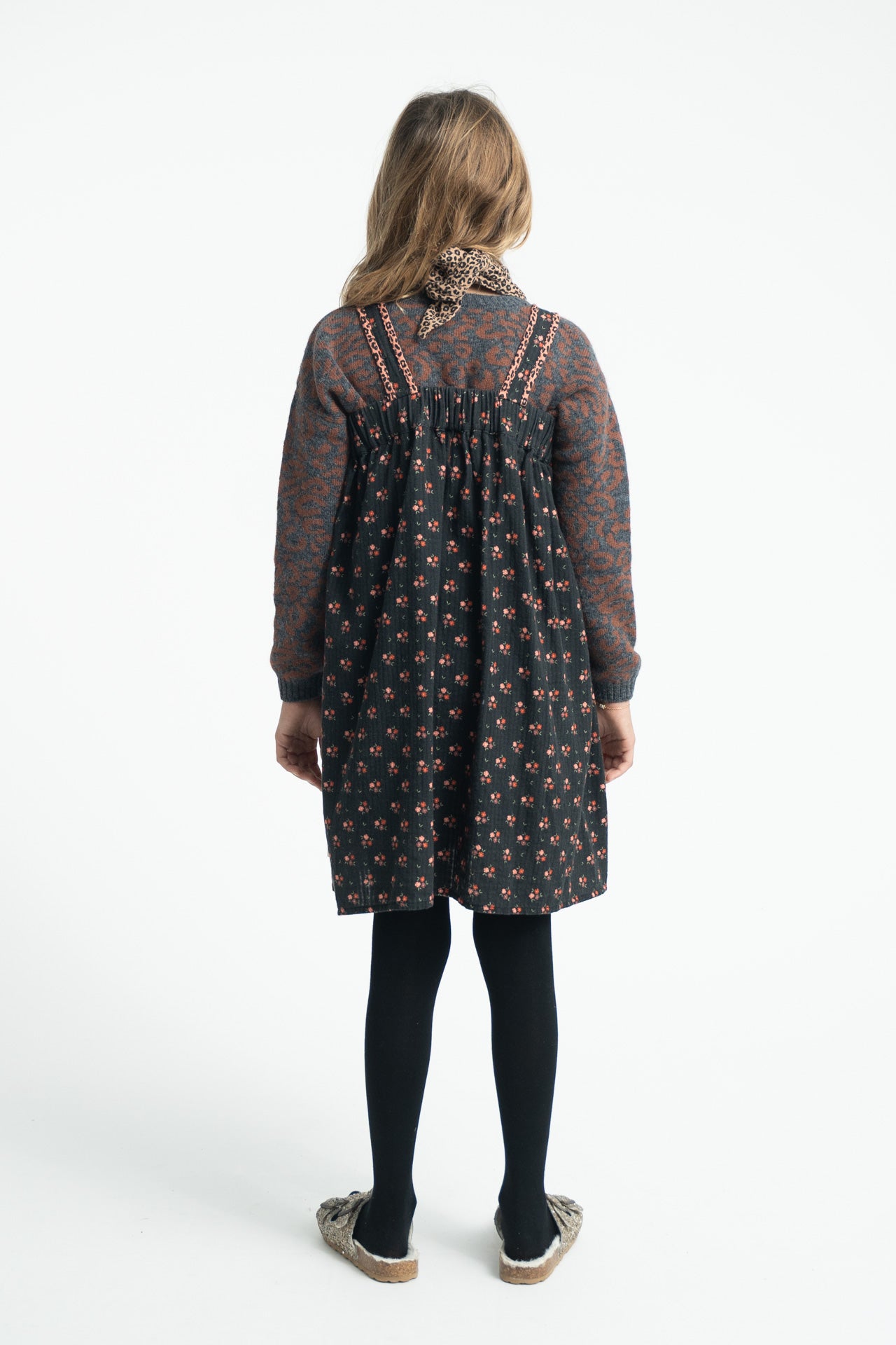 Pull Gris Léopard