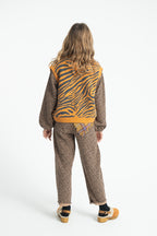 Brown Animal Print Blouse