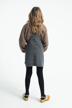 Robe Bretelles Noire Motif Pomme