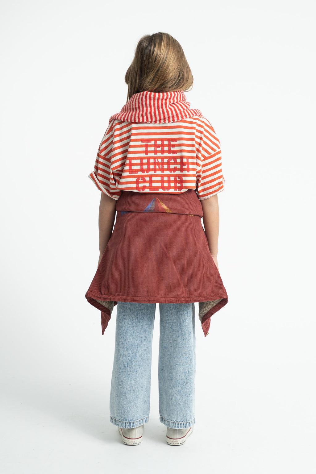 T-shirt Oversize Rouge Motif Pomme
