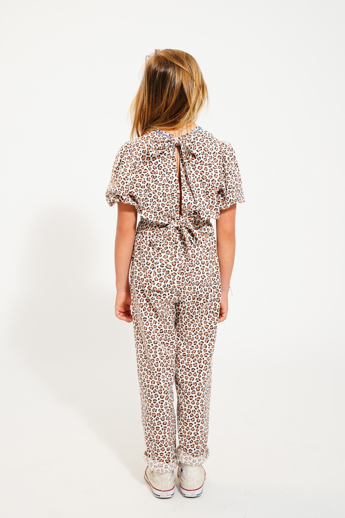 Ecru blouse short sleeves puffy